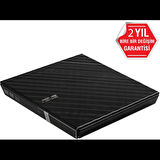 Asus Sdrw-08d2s-u Lite Usb 2.0 External, Siyah, Slim, Optik Okuyucu