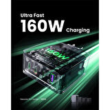 ONTECH - Ugreen Nexode Pro 160w Gan Hızlı Şarj Cihazı 100w Kablolu Type-c Qc Pd 3xusb-c 1xusb-a Gri 25877