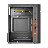 ONTECH - Frısby Fc-2715b 300w 1x120mm Fan Usb 2.0 Mını Tower Siyah Kasa