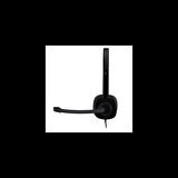 Logıtech H151, 981-000589, 3,5mm Jac, Çağrı Merkezi, Ofis, Toplantı, Konuşmacı Tipi, Microfonlu Kulaklık