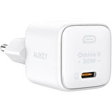 ONTECH - Aukey Pa-b1l-wh 30w Omnia Iı Mini Gan Type-c Pd Şarj Adaptörü