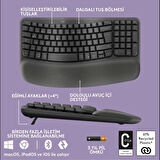 Logıtech Wave, 920-012311, Kablosuz, Türkçe Q, Multimedya, Dolgu Bileklikli Klavye
