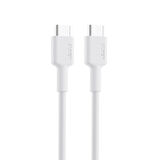 ONTECH - Aukey Cb-cd45-wh Pd Naylon Örgülü Type-c Type-c Şarj Kablosu 0.9mt
