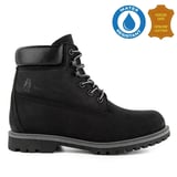 Hush Puppies Empresa 725039 Gerçek Deri, Anatomik, WaterResist Kadın Bot Siyah