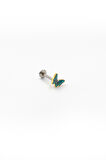 Renkli Kelebek Tragus & Helix Piercing – Gold, Anti Alerjik, Kararma Yapmaz