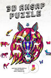Unicorn Temalı 165 Parça Renkli Ahşap Puzzle Çocuk Pazıl  Yapıştırıcı Hediyeli