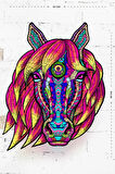 Unicorn Temalı 165 Parça Renkli Ahşap Puzzle Çocuk Pazıl  Yapıştırıcı Hediyeli