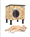 Kedi yuvası kedi evi iç ve dış mekan ısı ve su yalıtımlı