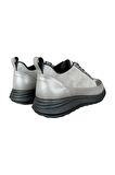 Bağcıklı Kadın Spor Sneaker Ayakkabı FÜME