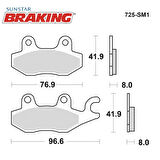 YARI METALİK FREN BALATASI / YAMAHA / YBR 250 / 250cc / ÖN  / 2007-2008-2009-2010-2011