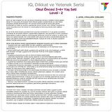 3-4 Yaş Level-2 (CUBE-FIND-SOLVE)  / IQ Dikkat Ve Yetenek Geliştiren Kitaplar Serisi