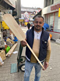 Ahşap Pide Lahmacun Pizza   Bazlama küreği 15x45x125 cm