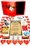 Kırmızı Kutuda Red Love Sevgiliye Hediye Doğum Günü Yıldönümü Ara Hediye Kombini 1red5loves9