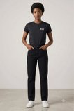 Kadın Siyah Basic T-Shirt 17369-2933 Siyah / S