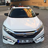 Sts Oto Aksesuar Honda Civic Fc5 Fk7 Batman Yarasa Ayna Kapağı Piano Black Abs Plastik