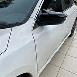 Sts Oto Aksesuar Honda Civic Fc5 Fk7 Batman Yarasa Ayna Kapağı Piano Black Abs Plastik