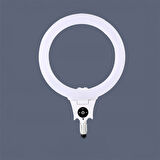 Lopard 30cm Işıklı Telefon Tutucu Ring Light — 72 LED, 3000–6500K, Uzaktan Kumanda, LED Işık 