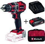Einhell TE-CD 18/50 Li BL Akülü Vidalama + 2,5 Ah StarterKit + Bez Çanta