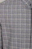 Erkek Gömlek Gri Uzun Kol Ekose Kareli Flanel Yün Tuşeli Slim Fit Düğmeli Yaka Shirt NCS JEANS 7270