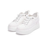 Yüksek Taban Bağcıklı Kadın Sneaker 