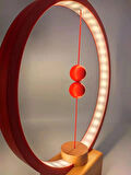 Unico Kırmızı Renk Manyetik Dekoratif Gece Ve Masa Lambası Led Table Lamp Çocuk Genç Odası Lambası