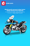 Sembo Block Mavi Touring Motorsiklet 222 Parça yapı blokları Lego ile uyumlu (714532)