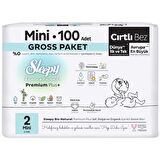 Sleepy Bio Natural Premium Plus Gross Paket Bebek Bezi 2 Numara Mini 100 Adet