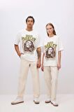 DeFacto Unisex Bob Marley One Love Oversize Geniş Kalıp Bisiklet Yaka Kısa Kollu Tişört C5039AX24SMWT32