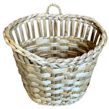 Uretti - Okay 5711 4425 El Yapımı Rattan Hasır Örgülü Dekoratif Sepet