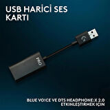 Logitech Pro X Usb Dac Harici Ses Kartı - 10 Adet