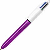 Bic Tükenmez Kalem 4 Renk Fun Lila Gövde 503815 (12 Li Paket)