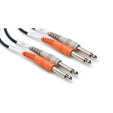 HOSA Dual 1/4\'\' TS (M) - 1/4\'\' TS (M) Balanssız kablo 3 mt.