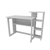 Reyo Home Enda SAYE 5 Raflı Kitaplıklı Çalışma Masası Beyaz