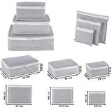 Piev Seyahat Yolculuk Valiz Bavul Düzenleyici Organizer 6 Lı Set Gri Çizgili