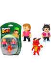 Stumble Guys 3’lü Figür Seti - Ms Stumble – Gamer Gina – Inferno Dragon