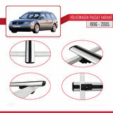 VW Passat B5 Variant 1996-2005 Arası ile Uyumlu BASIC Model Ara Atkı Tavan Barı Gri 2 Adet