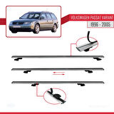 VW Passat B5 Variant 1996-2005 Arası ile Uyumlu BASIC Model Ara Atkı Tavan Barı Gri 2 Adet
