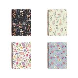 Keskin Color Not Defteri Karton Kapak Spiralli Çiçek 12X17 Cm 80 Yaprak Çizgili 385351-99 (36 Lı Paket)