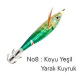 PROFISHER Kalamar Sahtesi 10.5cm 9gr Elbiseli Fosforlu Sert Yem