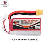 11.1V 1600mAh 3S 25C Lipo Pil RC Yarış Dron Heli Model Uçak Araba
