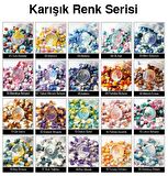 Mühür Mumu 50 Davetiye İçin 150 Boncuk Model: 06 Menekşe Bahçesi