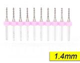 PCB Mikro Karbür CNC Matkap Ucu 10lu Set 1,40mm Tungsten 18 Shank