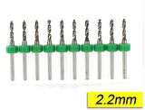 PCB Mikro Karbür CNC Matkap Ucu 10lu Set 2,20mm Tungsten 18 Shank