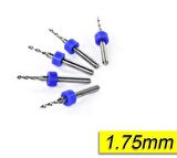 PCB Mikro Karbür CNC Matkap Ucu 10lu Set 1,75mm Tungsten 18 Shank