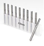 Tungsten Karbür PCB Kesme CNC Freze Ahşap İşleme 3.0mm 10 Adet 