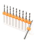 Mikro Karbür PCB Matkap Ucu Metal CNC Sondaj 10lu Set 2.45mm 