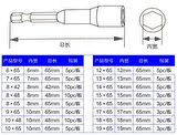 Darbe Somun Anahtarı 6.35mm Manyetik 8,42-8,48-10,48mm 3lü Set