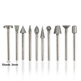 Elmas Taşlama Kafa Zımpara 50 li Set 3.0mm Shank Büyük Boy  