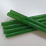 Mühür Mumu Simli Çubuk Sıcak Tutkal 7mm x 10cm 12 li Yeşil Renk