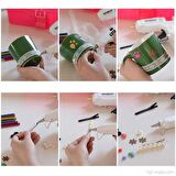 Mühür Mumu Simli Çubuk Sıcak Tutkal 7mm x 10cm 12 li Pembe Renk